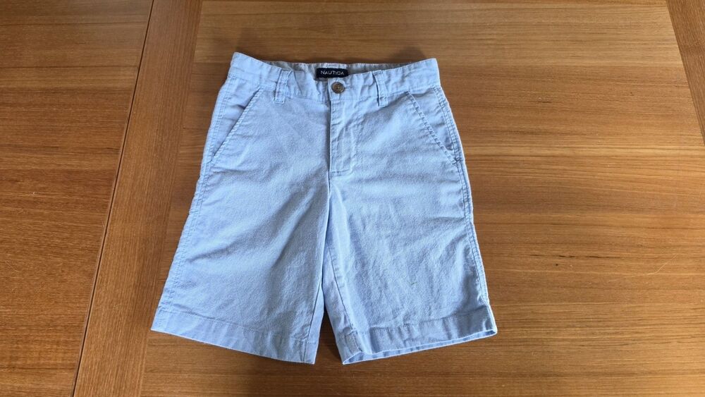 Nautica Girl's Light Blue Bermuda Shorts Size 8 READ Description